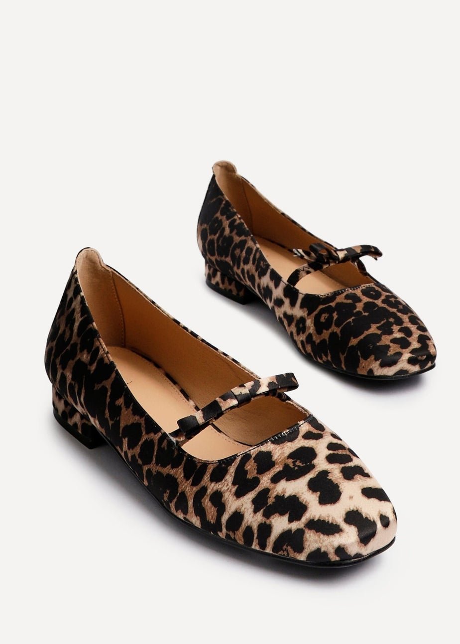 Linzi Cressida Leopard Print Ballet Pump