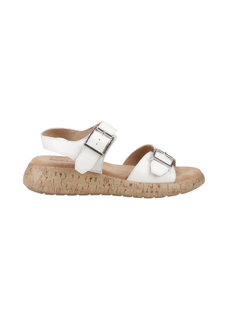Hush Puppies Cream Alison Buckle Sandal