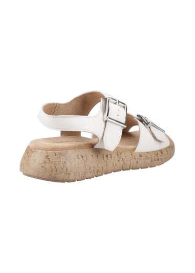 Hush Puppies Cream Alison Buckle Sandal