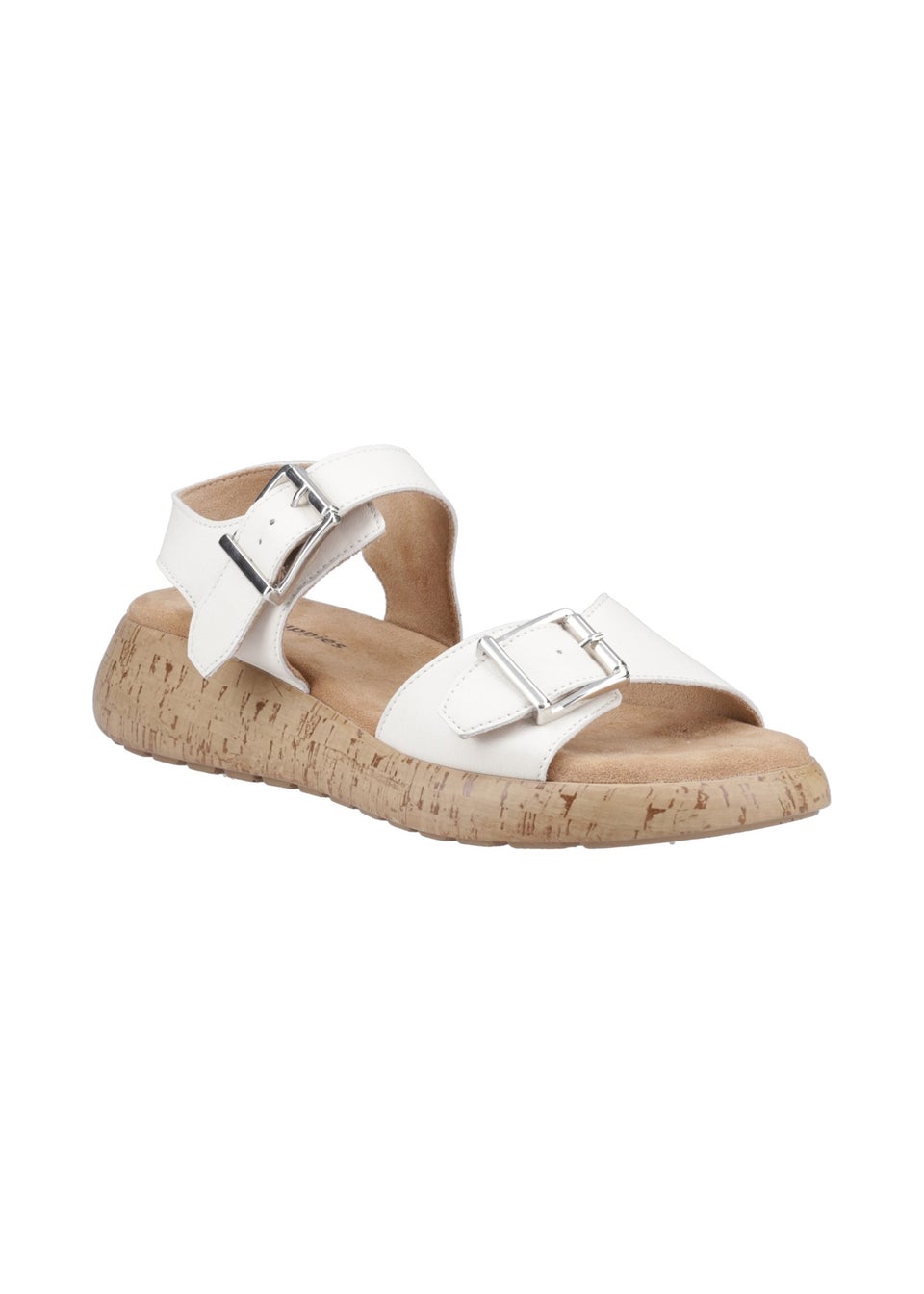 Hush Puppies Cream Alison Buckle Sandal