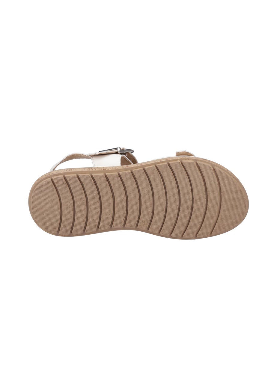 Hush Puppies Cream Alison Buckle Sandal