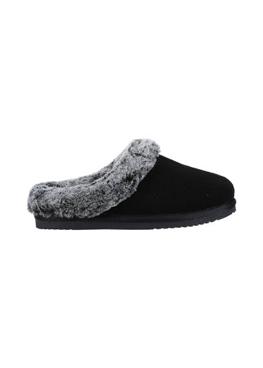 Hush Puppies Black Amara Slippers