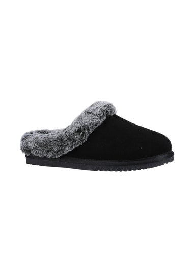 Hush Puppies Black Amara Slippers