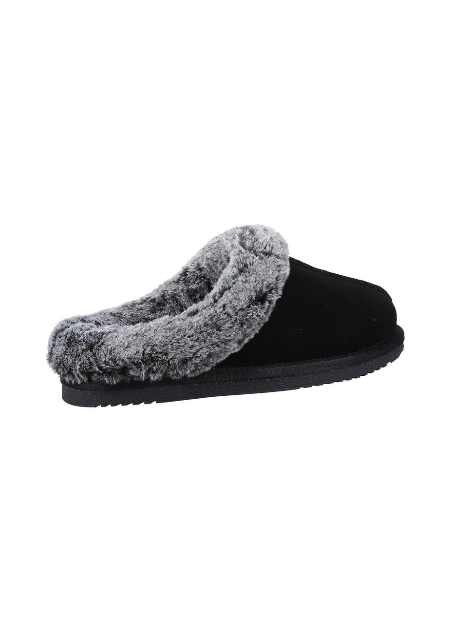 Hush Puppies Black Amara Slippers