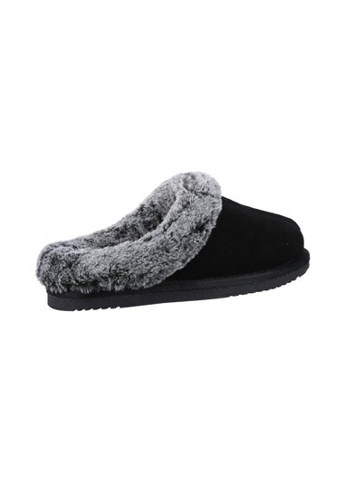 Hush Puppies Black Amara Slippers