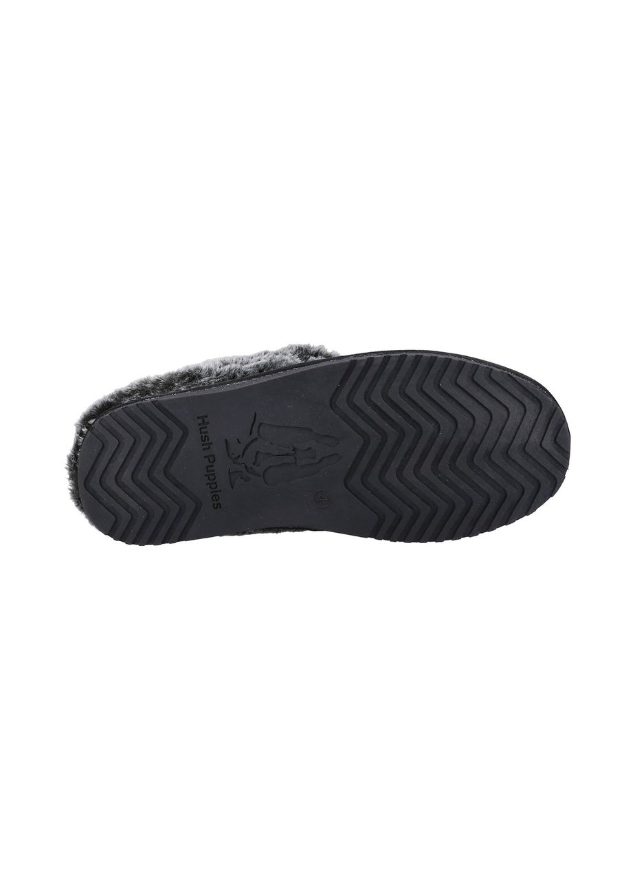 Hush Puppies Black Amara Slippers