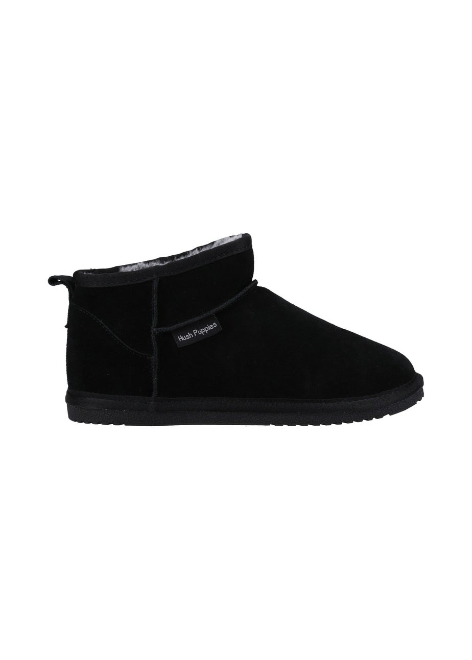 Hush Puppies Black Ashanti Slippers