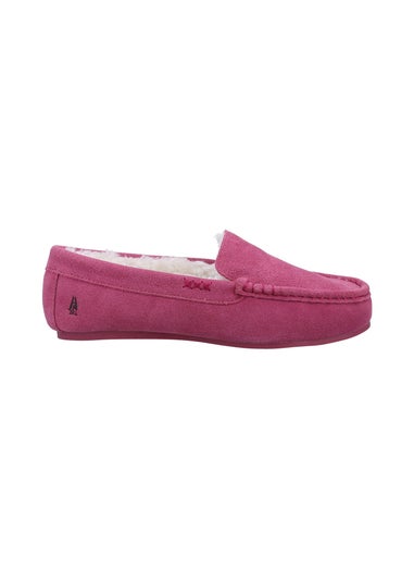 Hush Puppies Pink Annie Mocassin Slippers