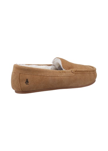 Hush Puppies Tan Annie Mocassin Slippers