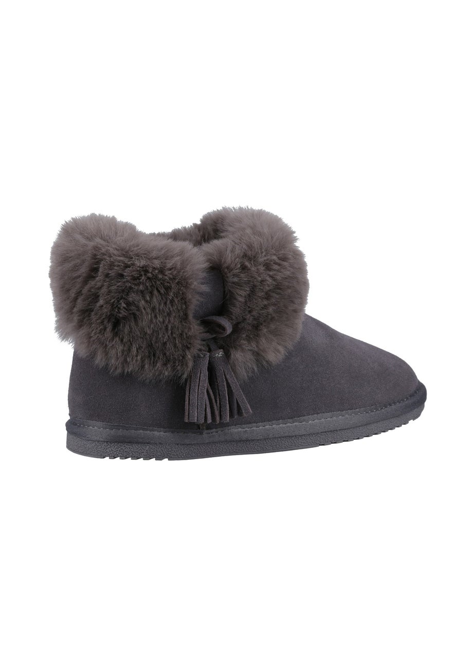 Hush Puppies Grey Ayana Slippers