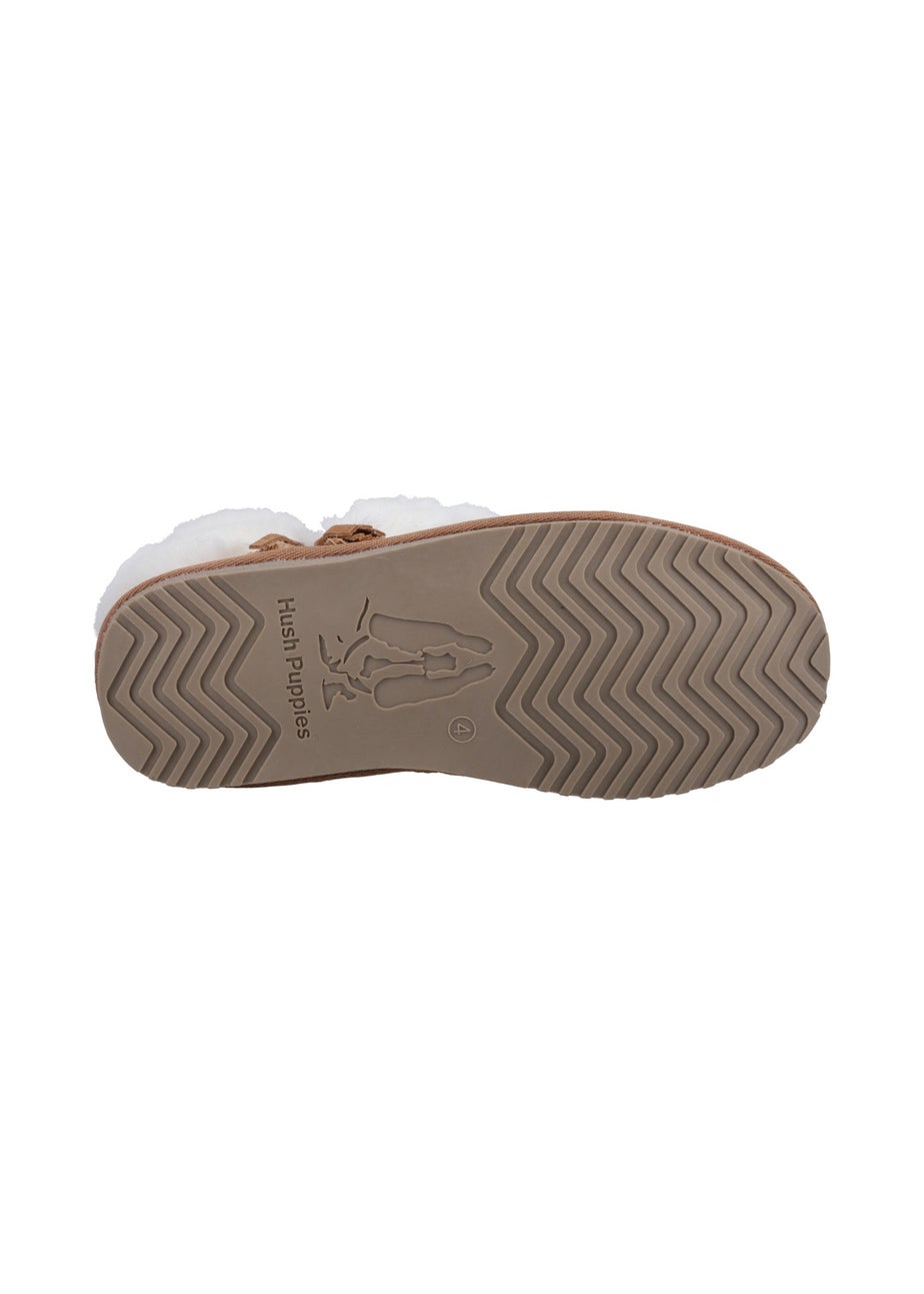 Hush Puppies Tan Ayana Slippers