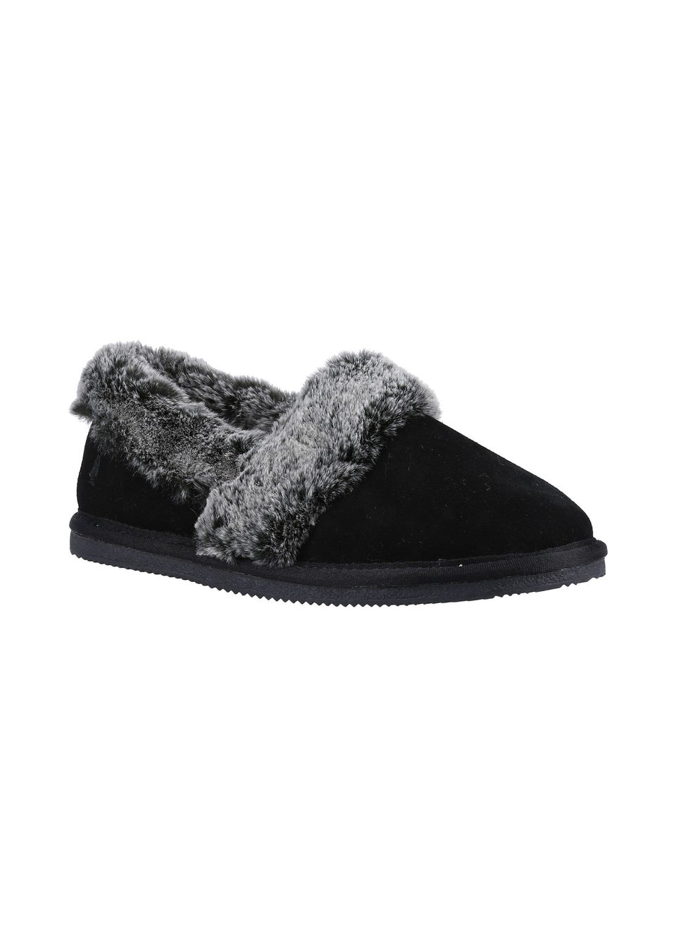 Hush Puppies Black Ariel Slippers