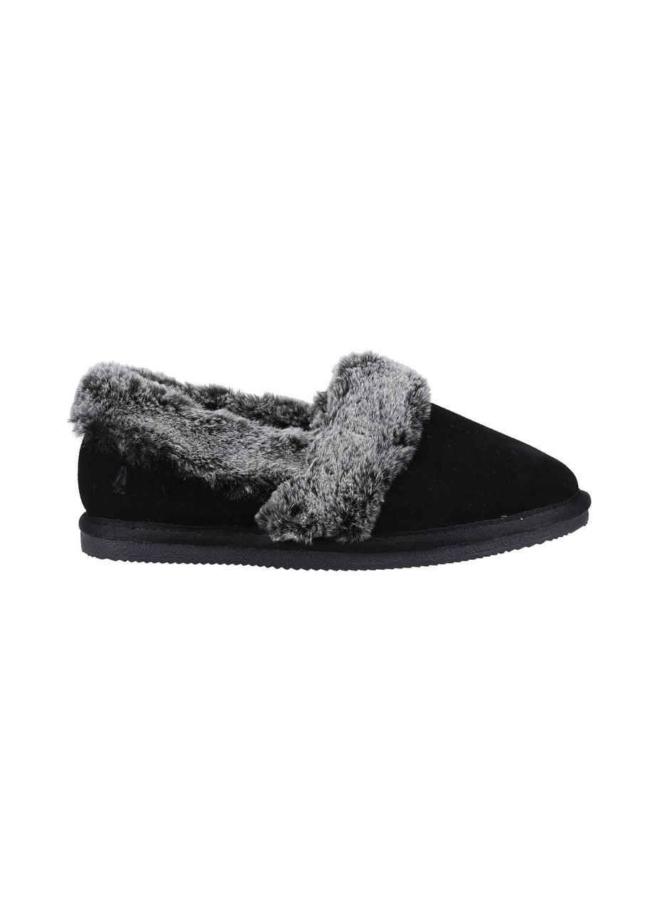Hush Puppies Black Ariel Slippers