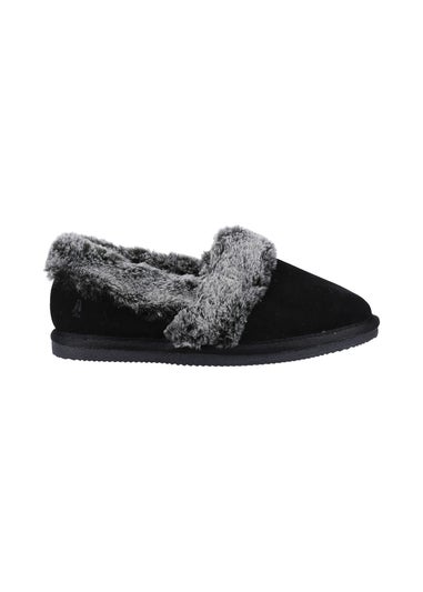 Hush Puppies Black Ariel Slippers