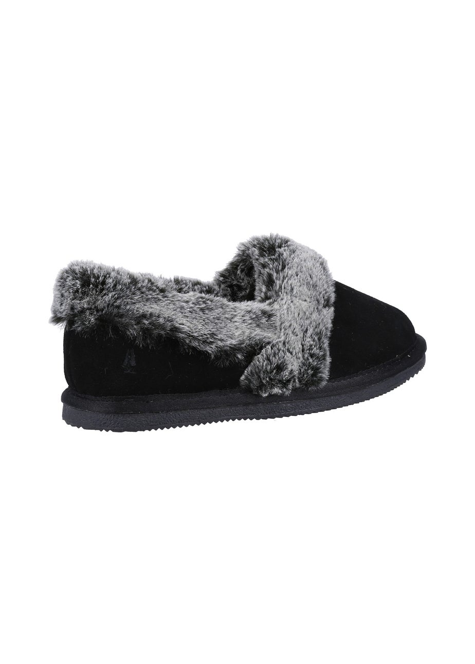 Hush Puppies Black Ariel Slippers