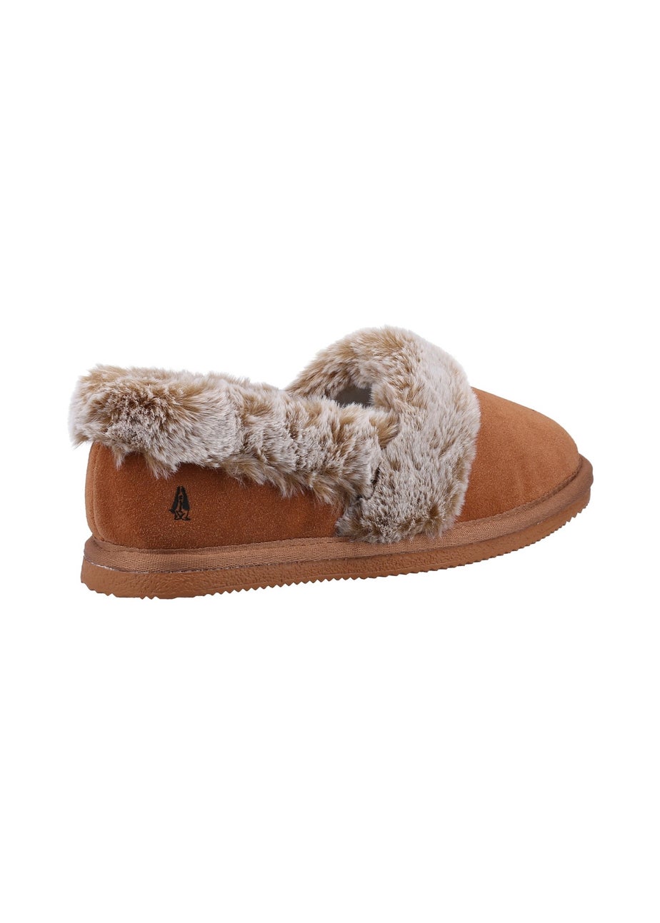 Hush Puppies Tan Ariel Slippers