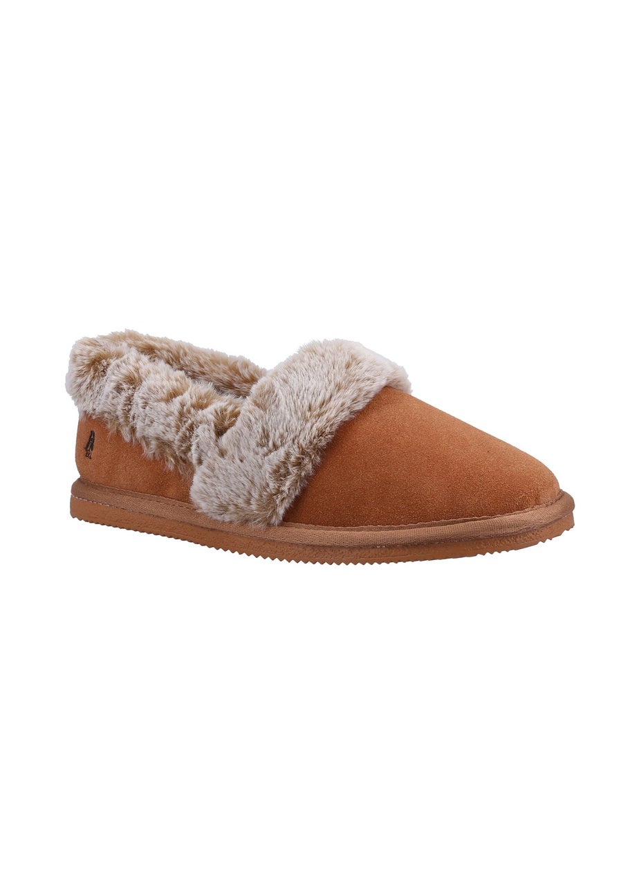Hush Puppies Tan Ariel Slippers