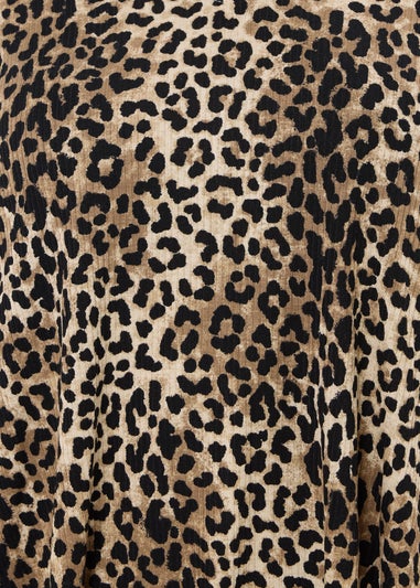 Yours Curve Brown Leopard Print Swing Top