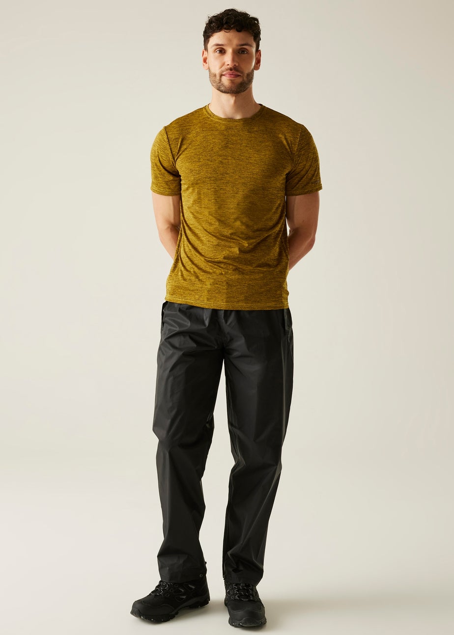 Regatta Kids Pack It Black Waterproof Breathable Isolite Overtrousers