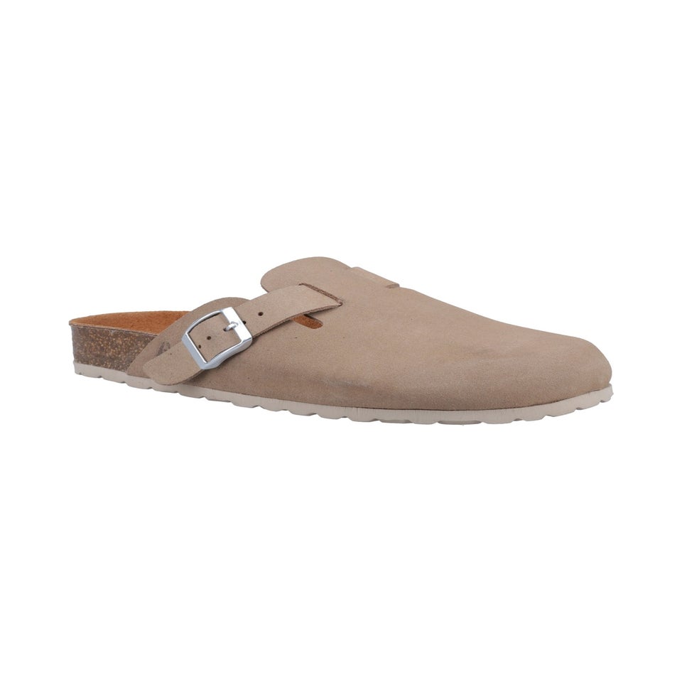 Hush Puppies Taupe Bailey Closed Toe Mule