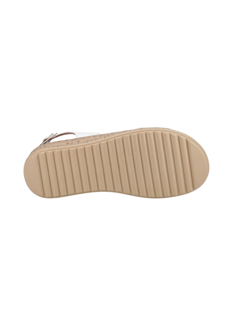 Hush Puppies White Ebony Woven Sandal