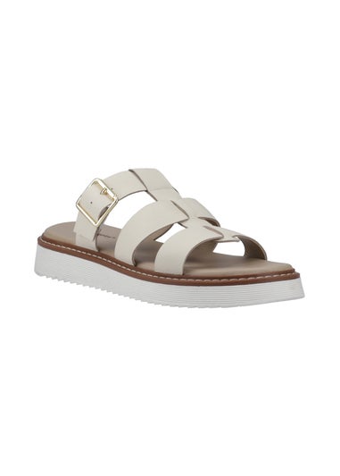 Hush Puppies White Celeste Slide Sandal