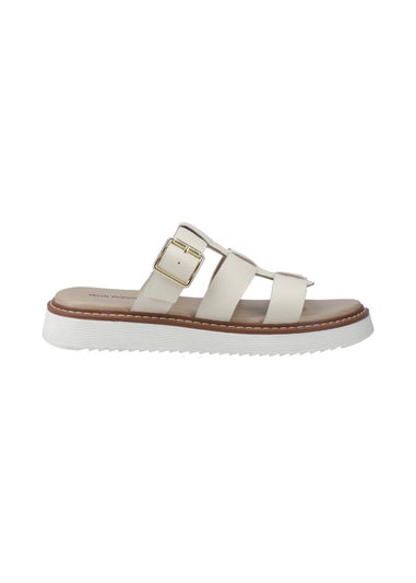 Hush Puppies White Celeste Slide Sandal