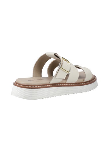 Hush Puppies White Celeste Slide Sandal