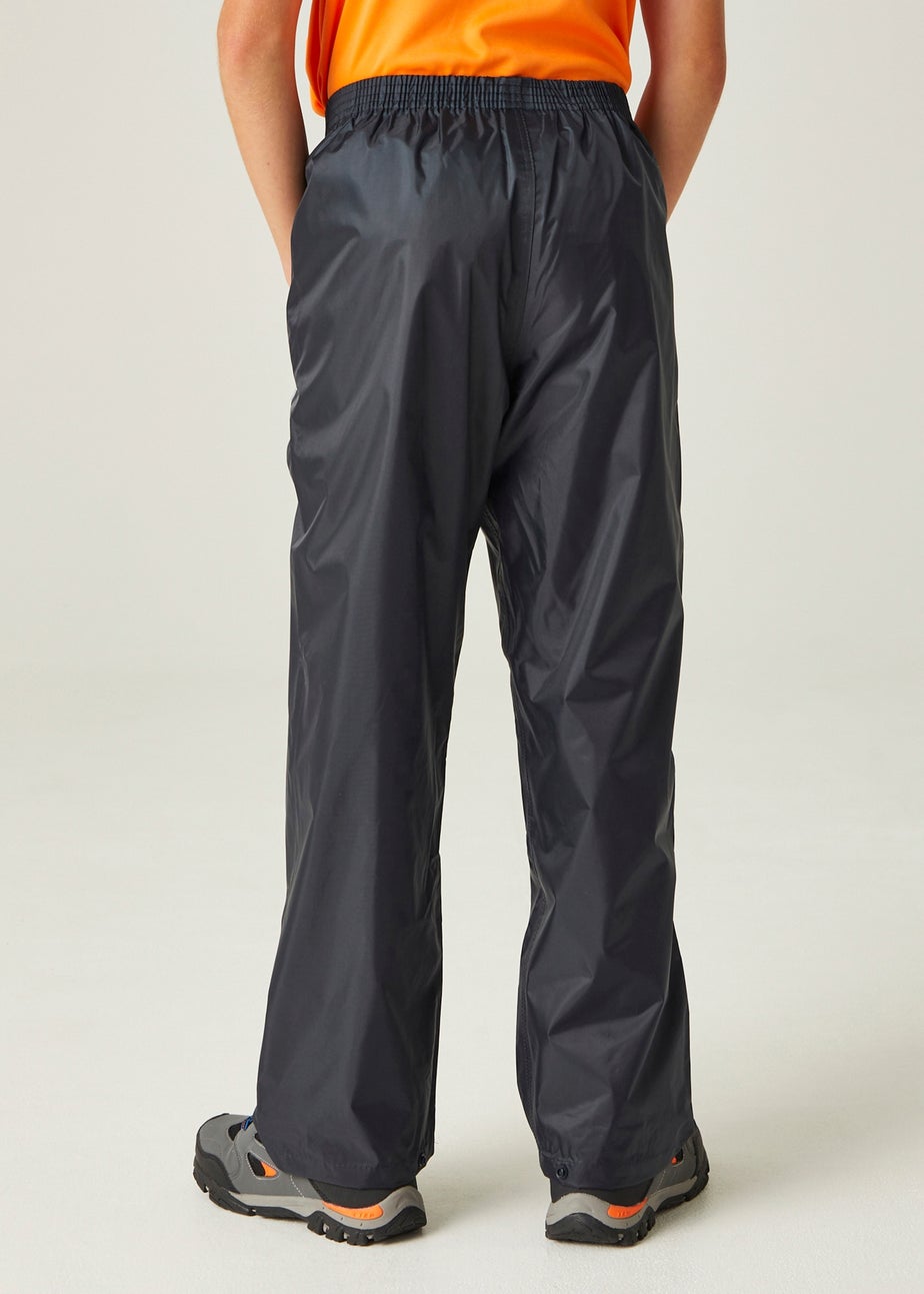 Regatta Navy Kids Stormbreak Waterproof Hydrofort Overtrousers (3-16 Years)