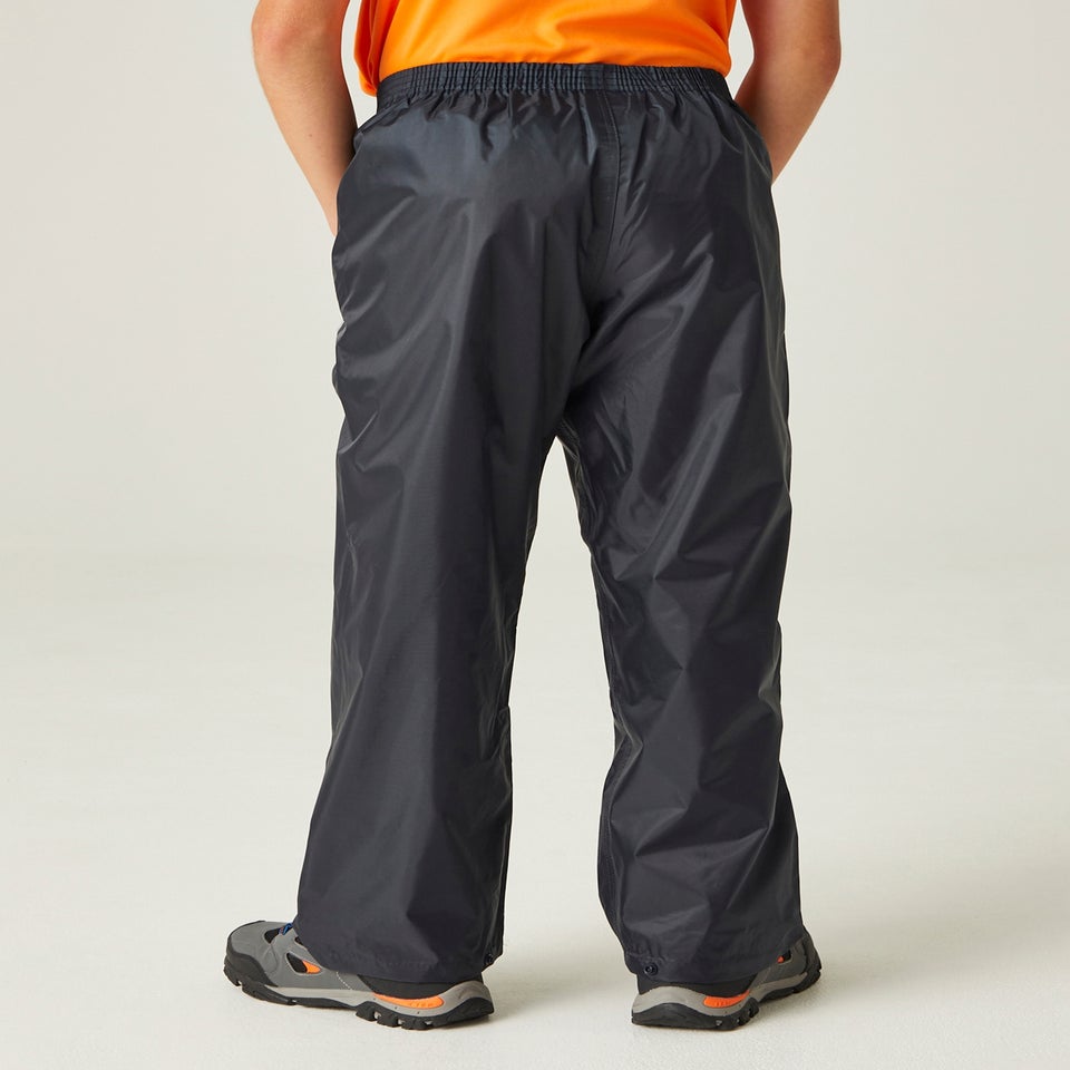 Regatta Navy Kids Stormbreak Waterproof Hydrofort Overtrousers (3-16 Years)