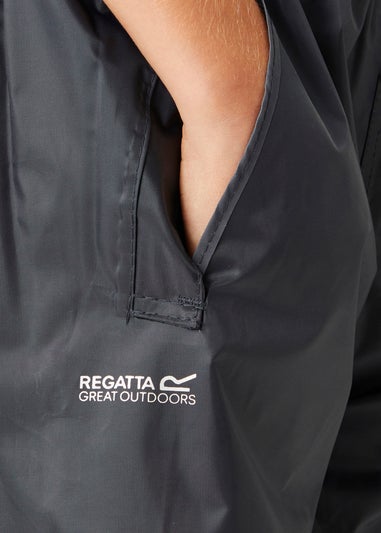 Regatta Navy Kids Stormbreak Waterproof Hydrofort Overtrousers (3-16 Years)