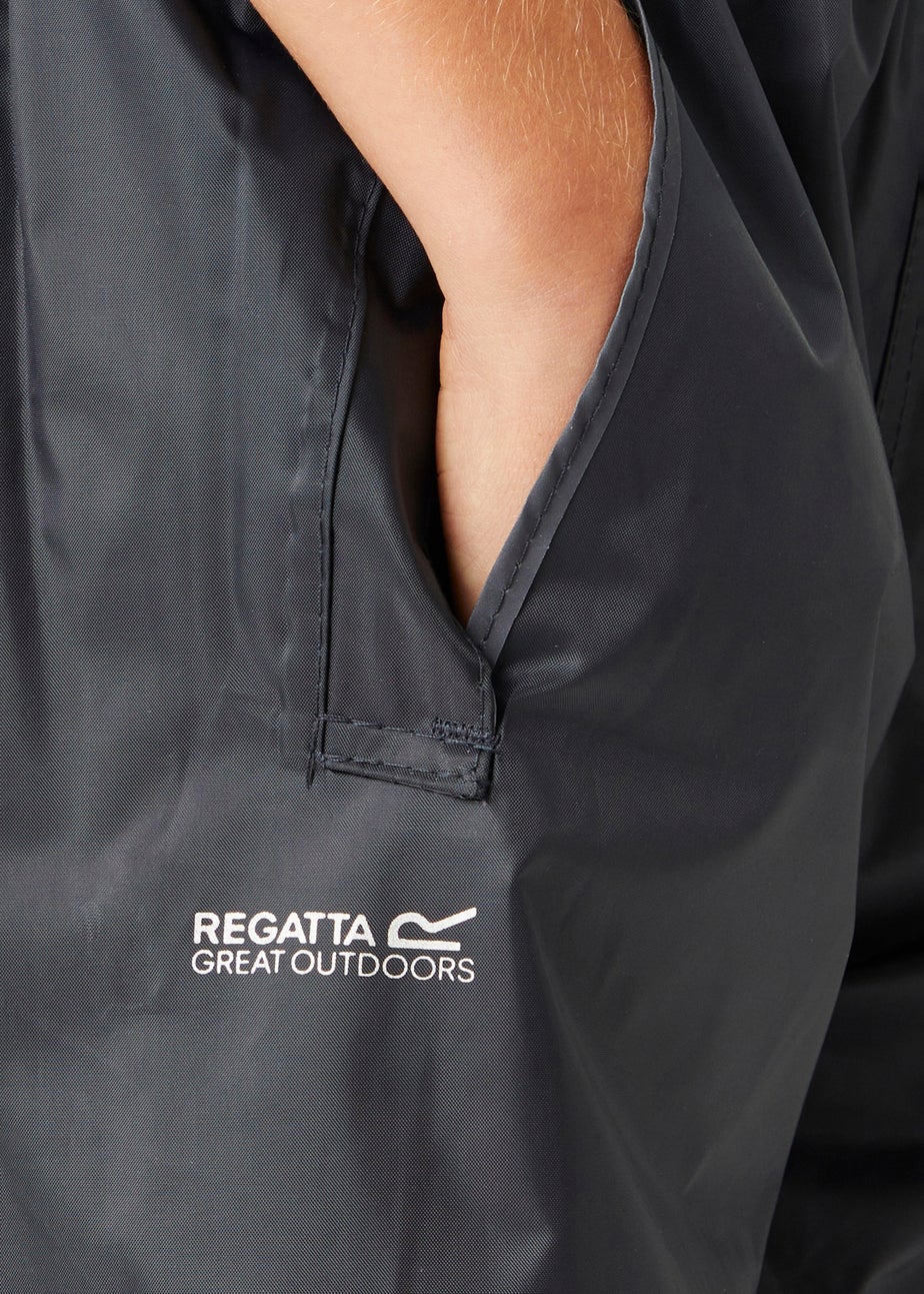 Regatta Navy Kids Stormbreak Waterproof Hydrofort Overtrousers (3-16 Years)