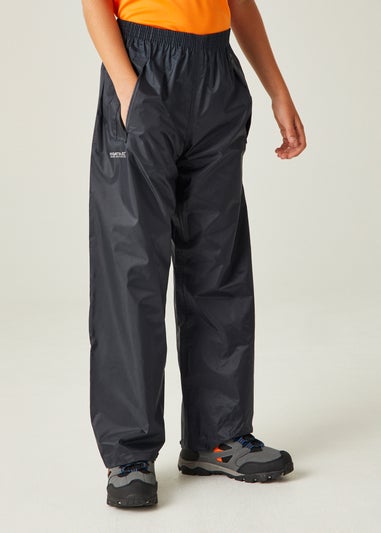 Regatta Navy Kids Stormbreak Waterproof Hydrofort Overtrousers (3-16 Years)