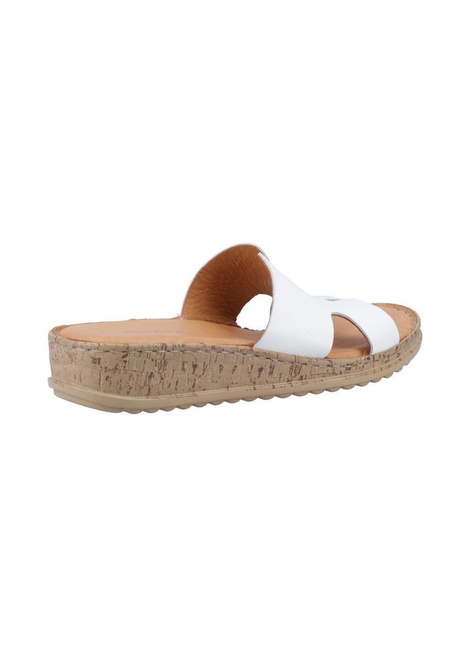 Hush Puppies White Eloise Mule Sandal