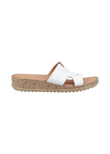 Hush Puppies White Eloise Mule Sandal
