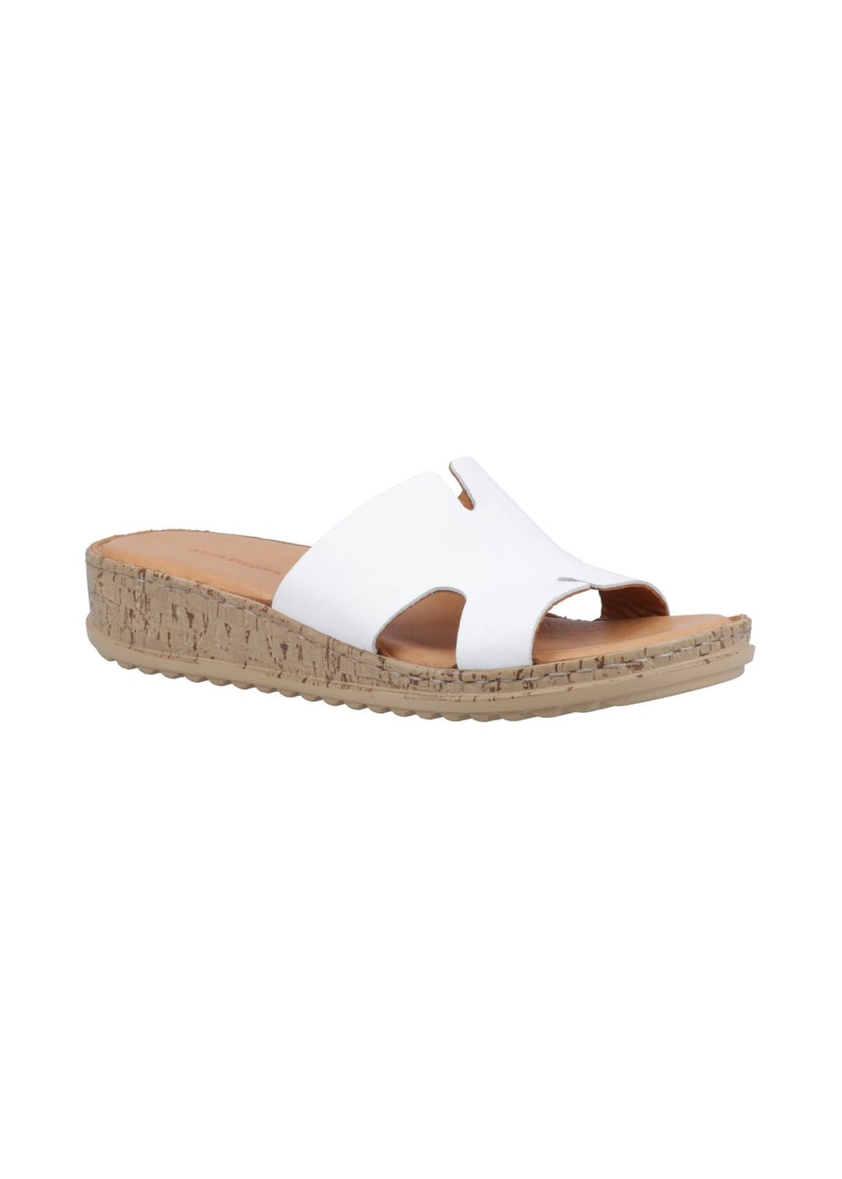 Hush Puppies White Eloise Mule Sandal