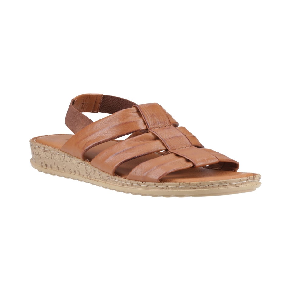 Hush Puppies Tan Eden Wide Fit Sandal