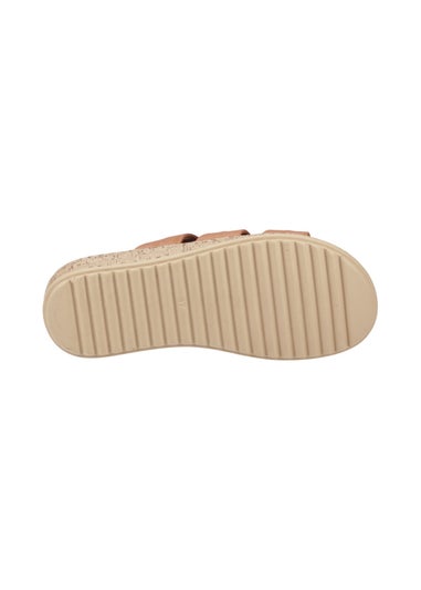 Hush Puppies Tan Eden Wide Fit Sandal