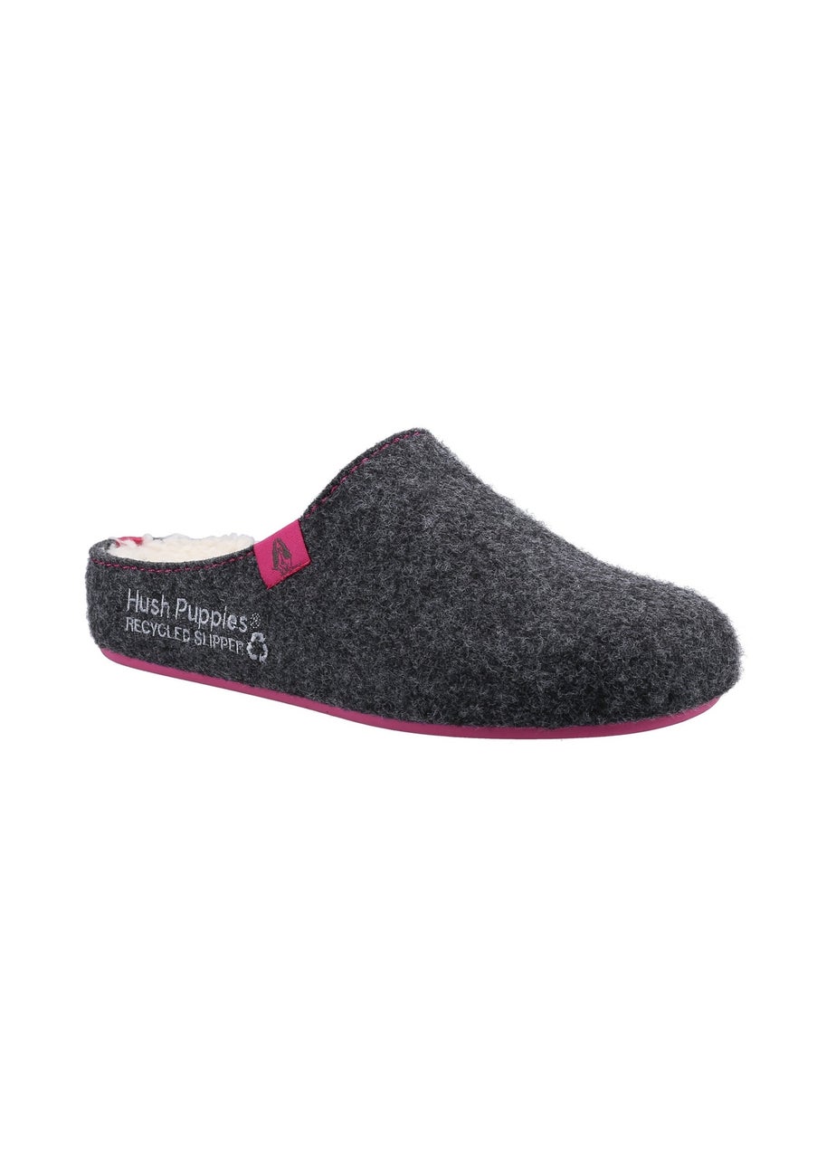 Hush Puppies Charcoal The Good Slipper