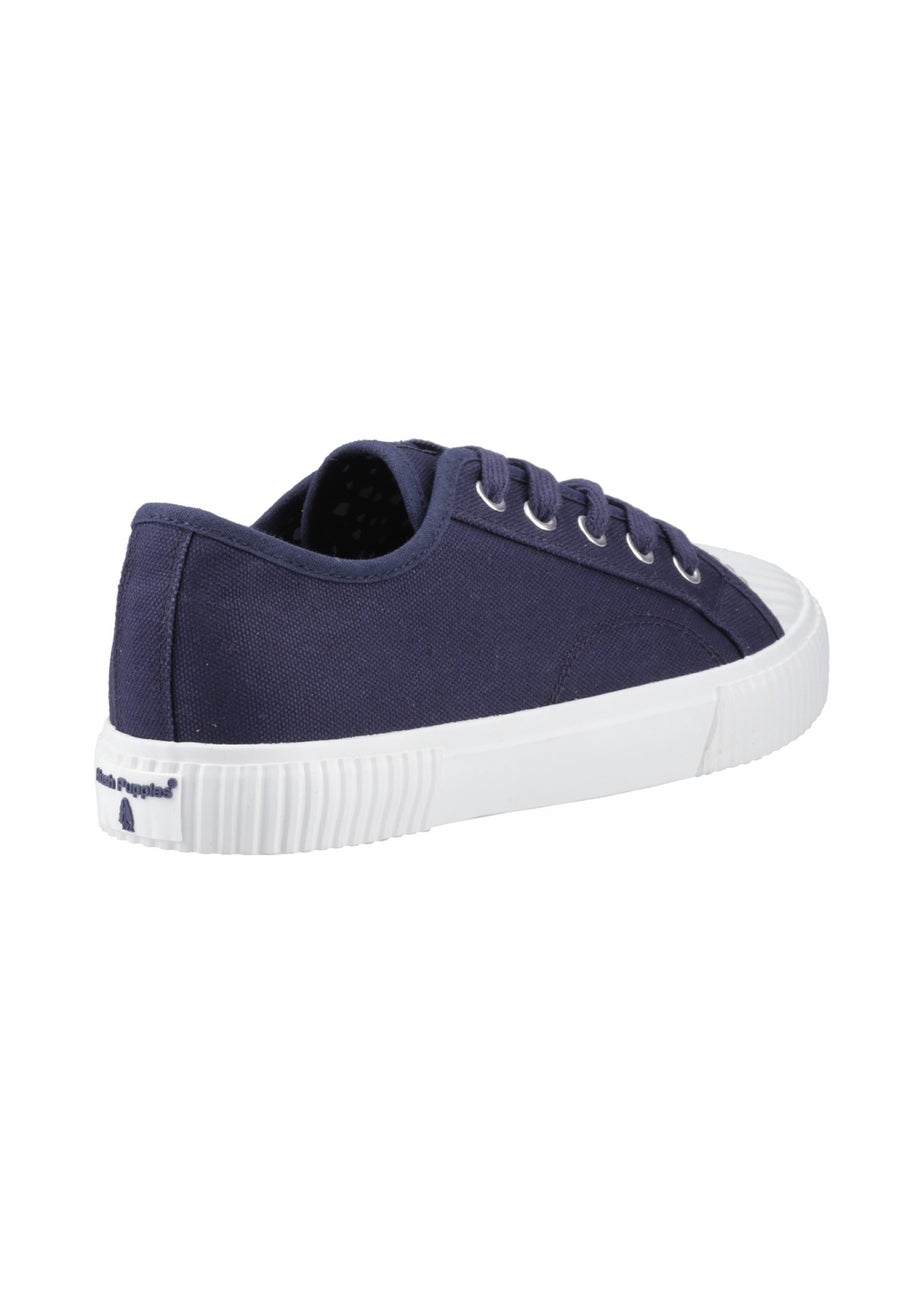 Hush Puppies Navy Freya Canvas Trainer