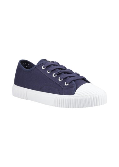 Hush Puppies Navy Freya Canvas Trainer