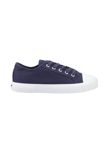 Hush Puppies Navy Freya Canvas Trainer