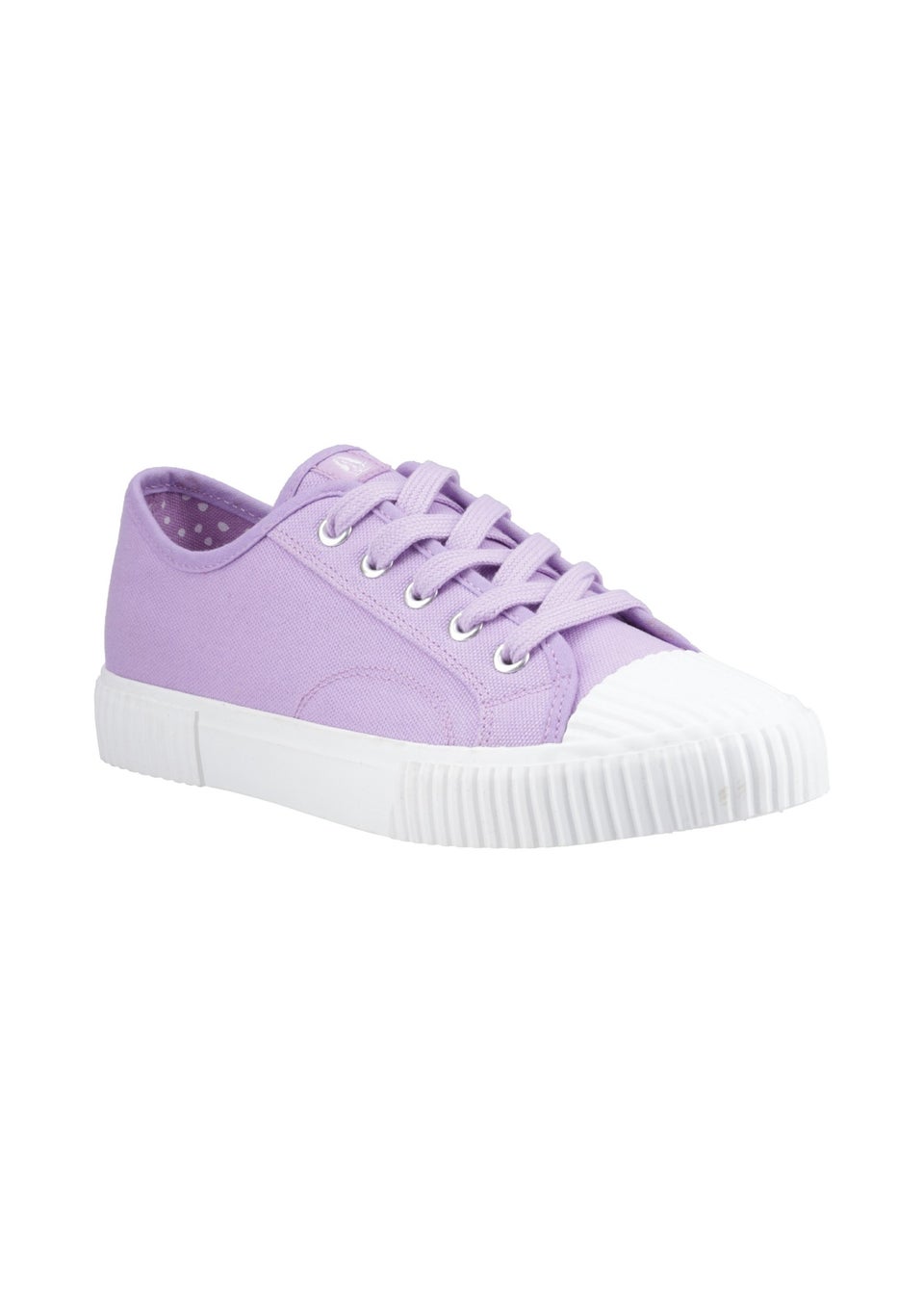 Hush Puppies Lilac Freya Canvas Trainer