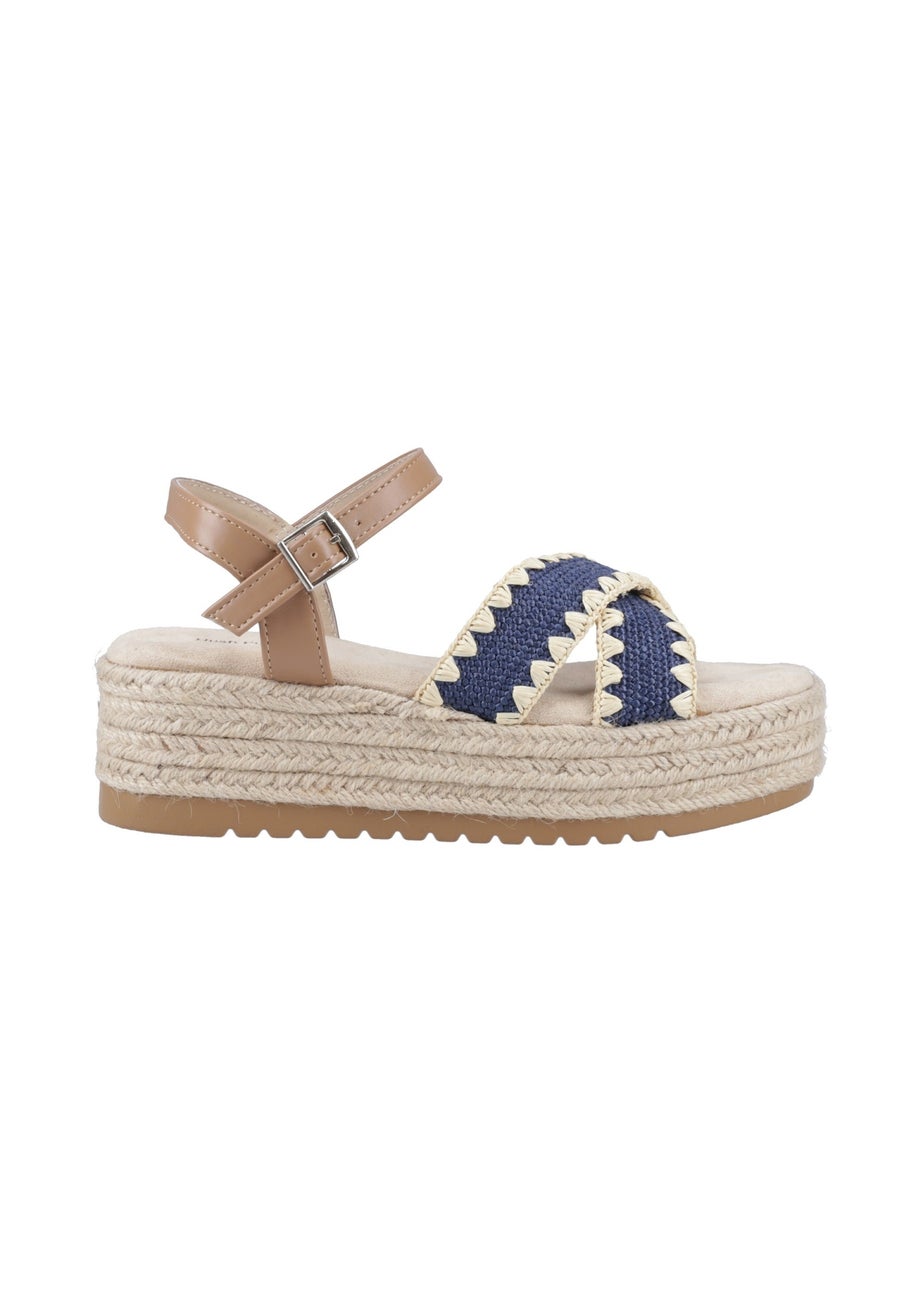 Hush Puppies Navy Jemma Espadrille Sandal