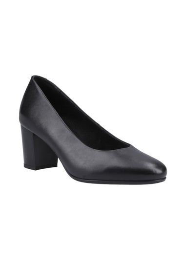 Hush Puppies Black Ivana Court Shoe