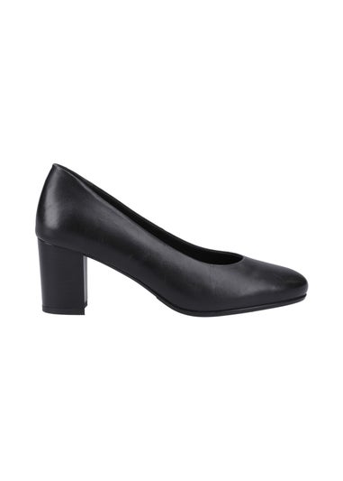 Hush Puppies Black Ivana Court Shoe