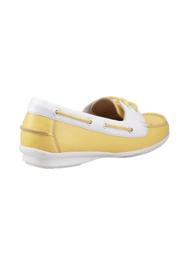Hush Puppies Yellow Irene Boat Shoe