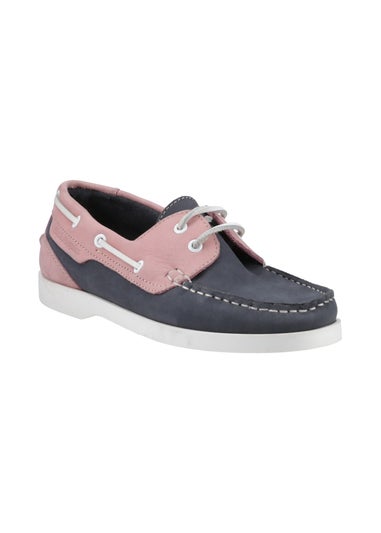 Hush Puppies Navy Isabel Boat Shoe