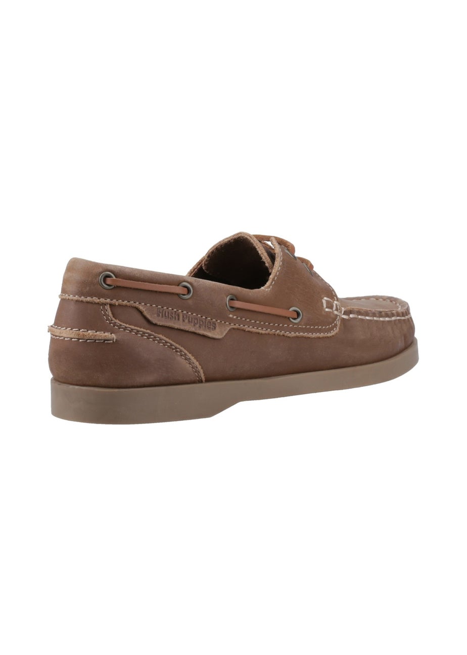 Hush Puppies Tan Isabel Boat Shoe