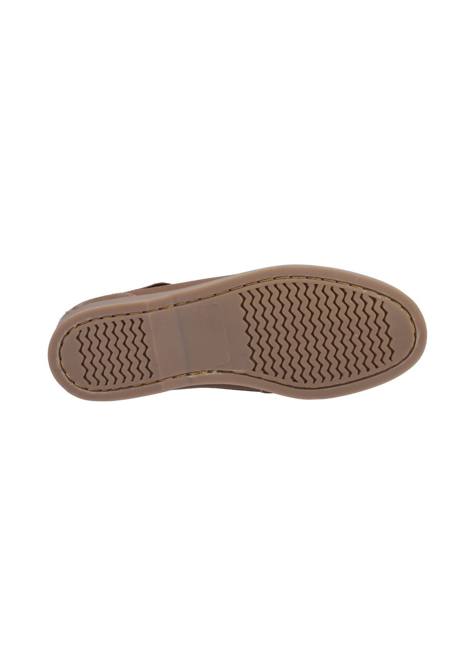 Hush Puppies Tan Isabel Boat Shoe